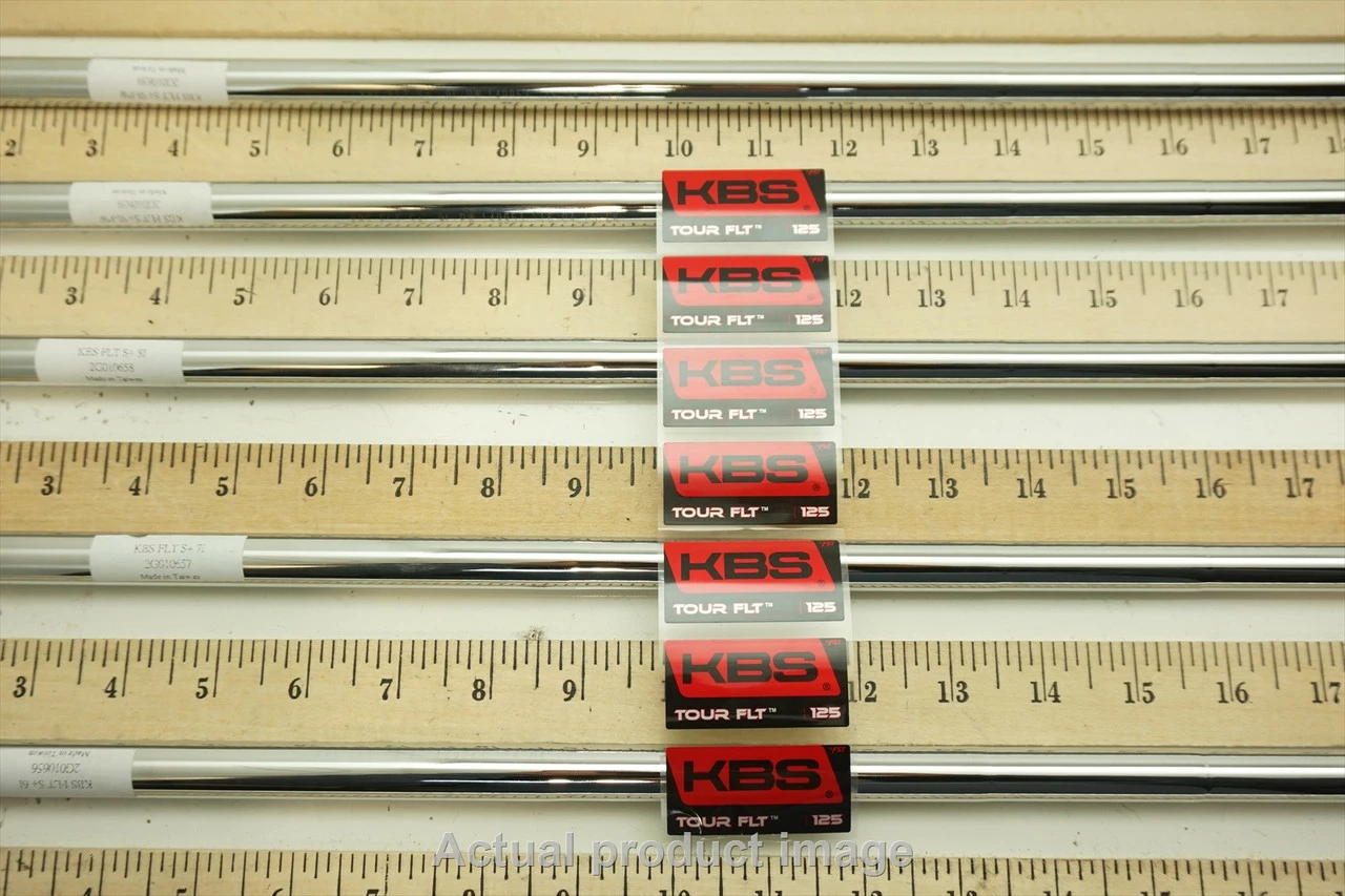 Uncut KBS FLT 125 S+ Stiff+ 4-PW Iron Shaft Set .355 37.5"-40" 727592 3 Uncut KBS FLT 125 S+ Stiff+ 4-PW Iron Shaft Set .355 37.5"-40" 727592