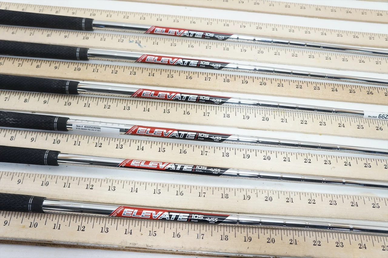 True Temper Elevate 105 Regular 34.25"-36.25" 6pc Iron Shaft Set .370 00846299 3 True Temper Elevate 105 Regular 34.25"-36.25" 6pc Iron Shaft Set .370 00846299