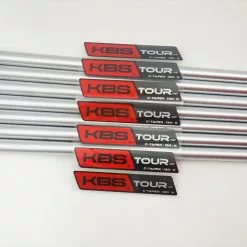 New KBS Tour C-Taper Satin 130 X-Stiff 4-PW Shaft Set 37.5"-40" .355 Taper