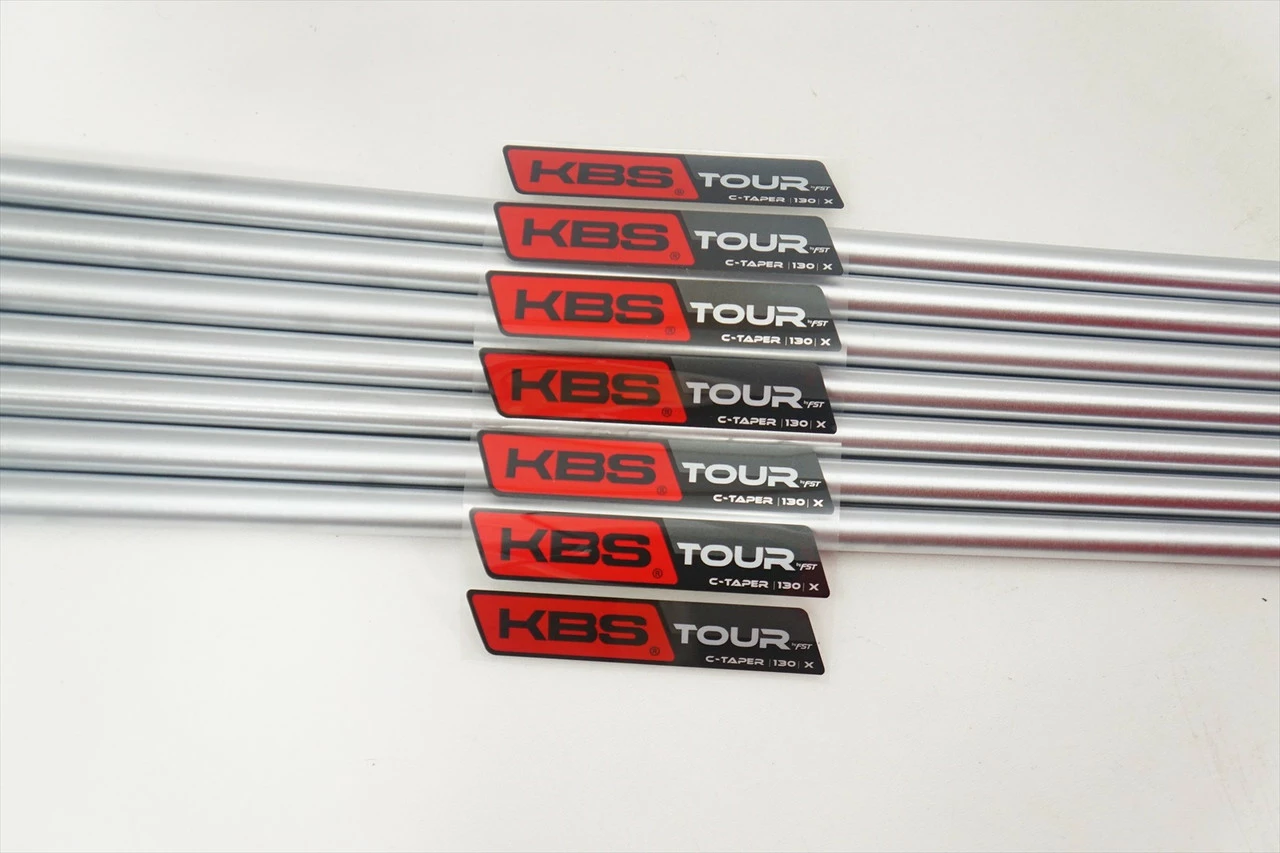 New KBS Tour C-Taper Satin 130 X-Stiff 4-PW Shaft Set 37.5"-40" .355 Taper 3 New KBS Tour C-Taper Satin 130 X-Stiff 4-PW Shaft Set 37.5"-40" .355 Taper