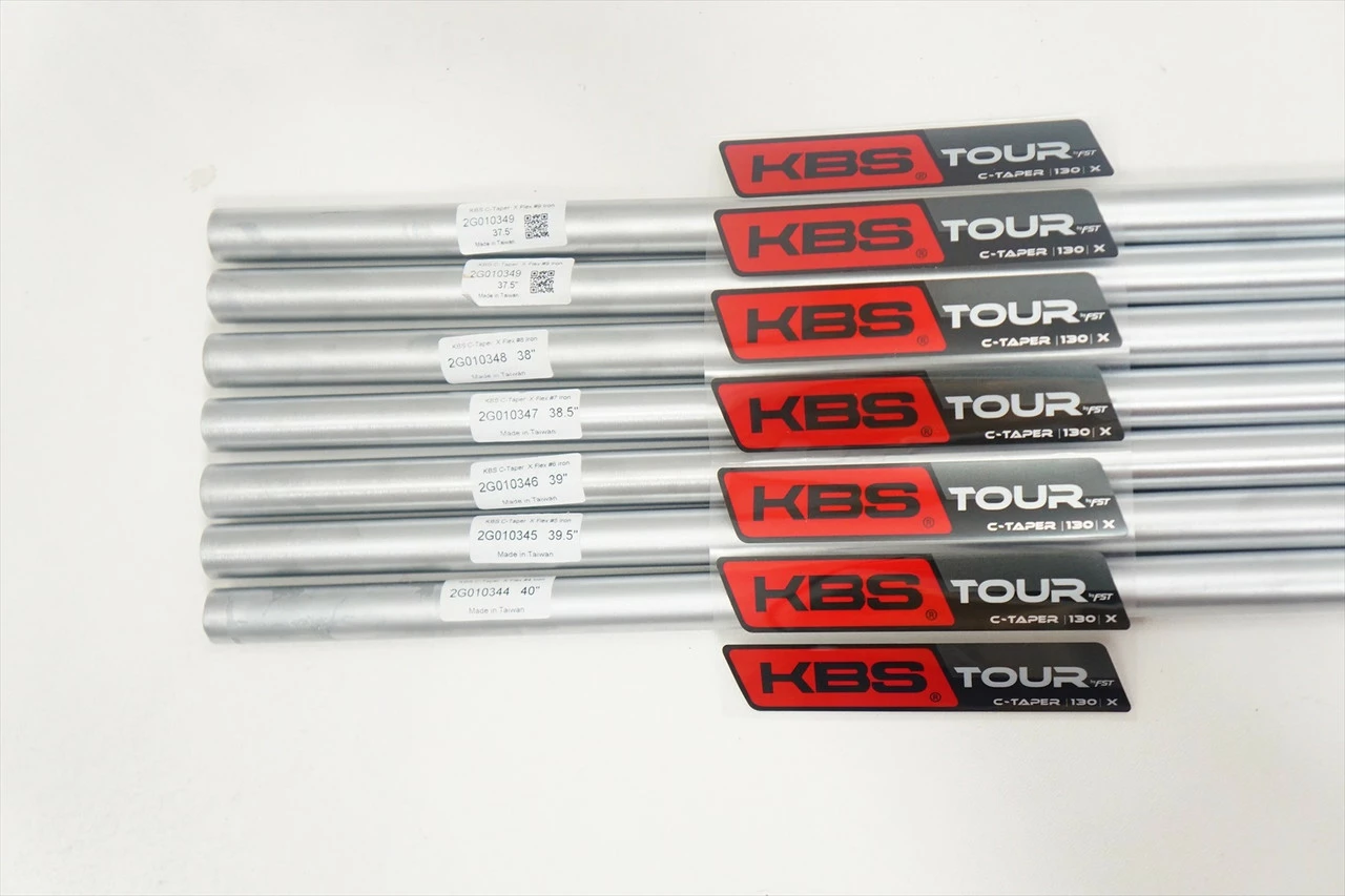 New KBS Tour C-Taper Satin 130 X-Stiff 4-PW Shaft Set 37.5"-40" .355 Taper 4 New KBS Tour C-Taper Satin 130 X-Stiff 4-PW Shaft Set 37.5"-40" .355 Taper - Image 2