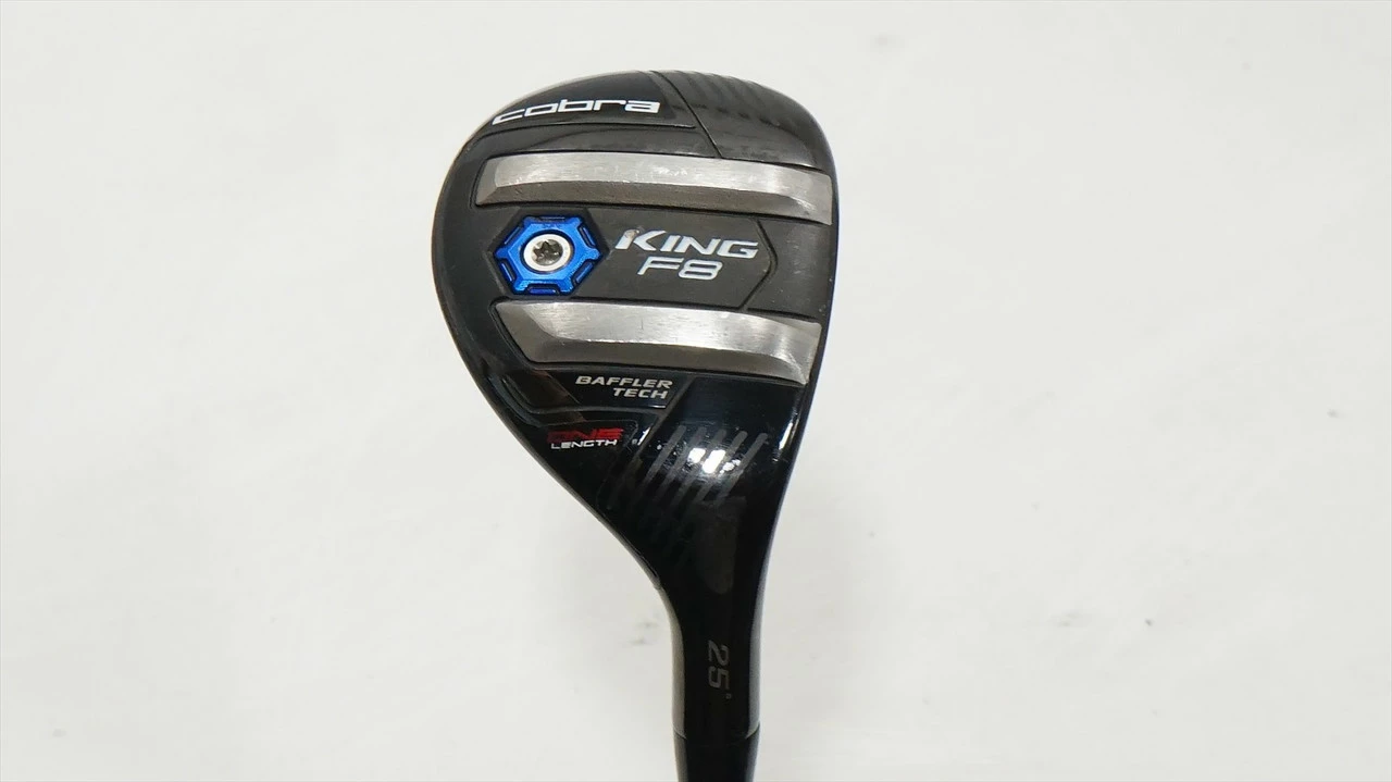 Cobra King F8 Black/Blue One Length 25° 5H Hybrid Senior Rogue Pro 0928635 Good 3 Cobra King F8 Black/Blue One Length 25° 5H Hybrid Senior Rogue Pro 0928635 Good