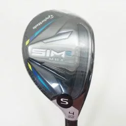 New Taylormade Sim 2 Max 22° 4 Hybrid Stiff Flex Ventus 1054763