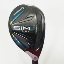 Taylormade Sim 2 Max 22° 4 Hybrid Stiff Flex Hzrdus Smoke 1057267 Excellent